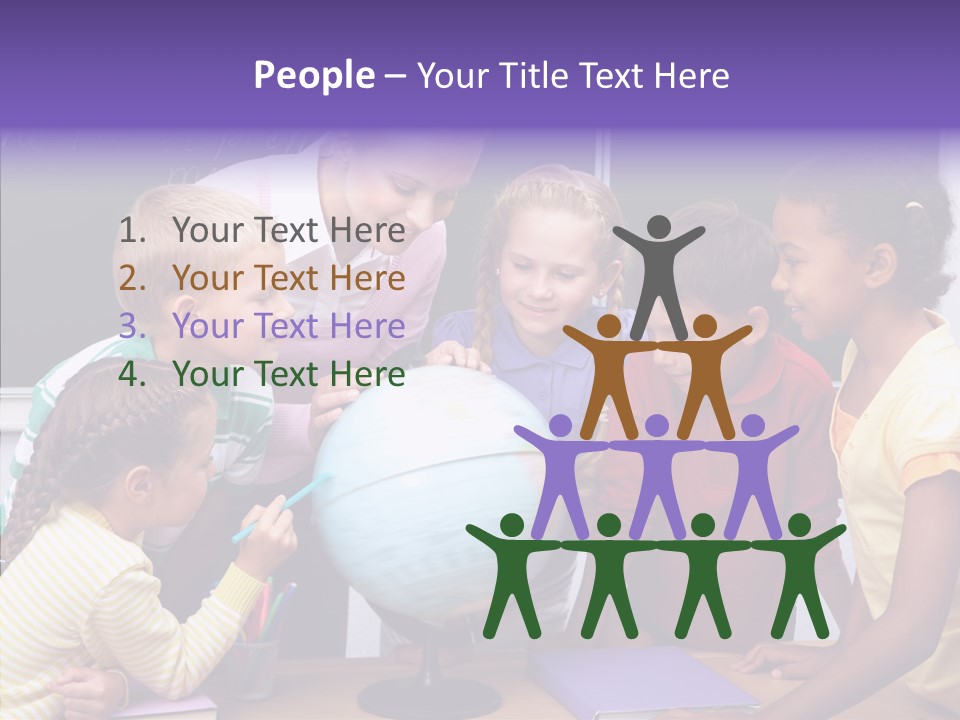 Showing Teacher Portrait PowerPoint Template