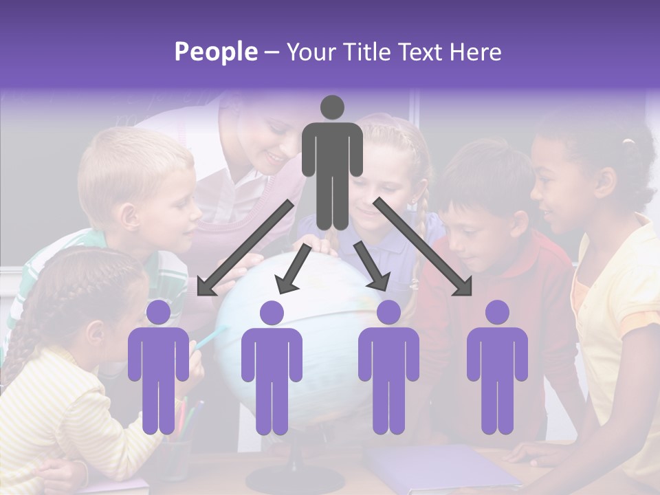 Showing Teacher Portrait PowerPoint Template