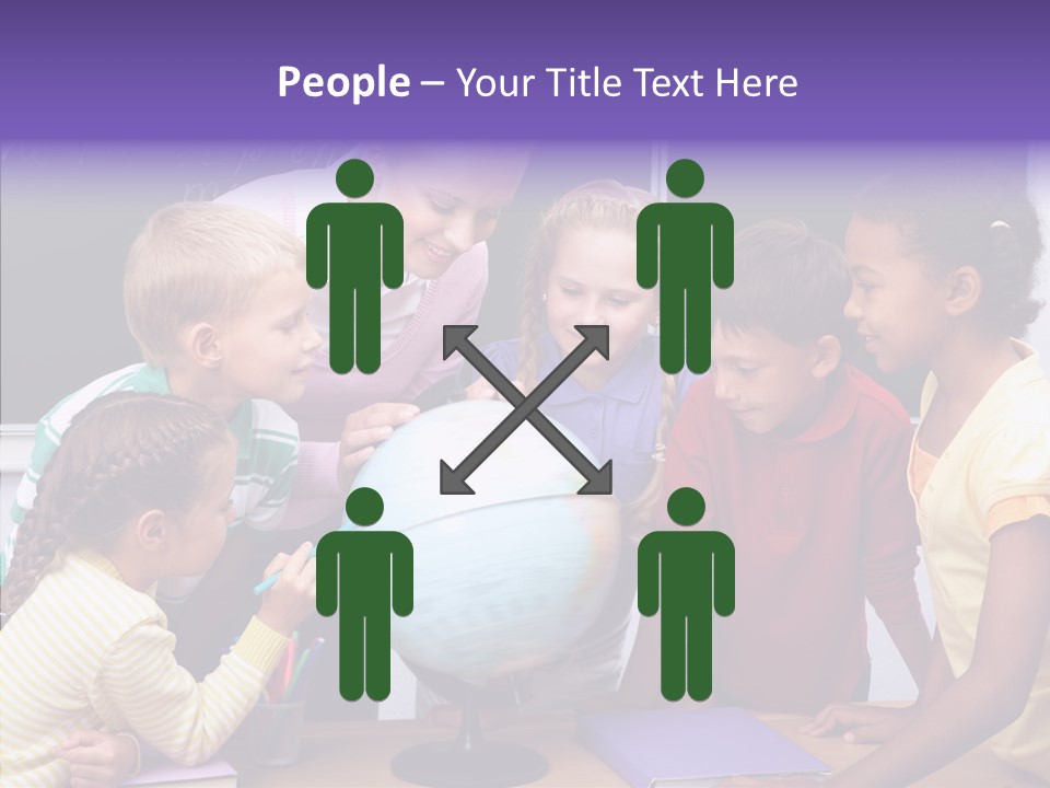 Showing Teacher Portrait PowerPoint Template