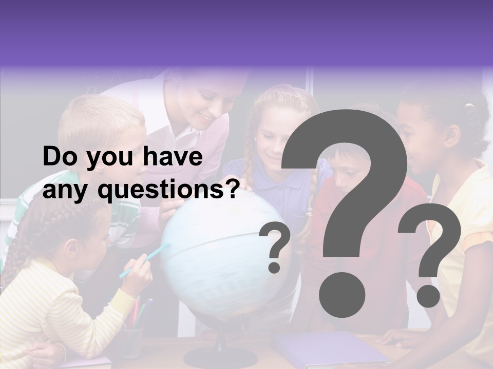 Showing Teacher Portrait PowerPoint Template