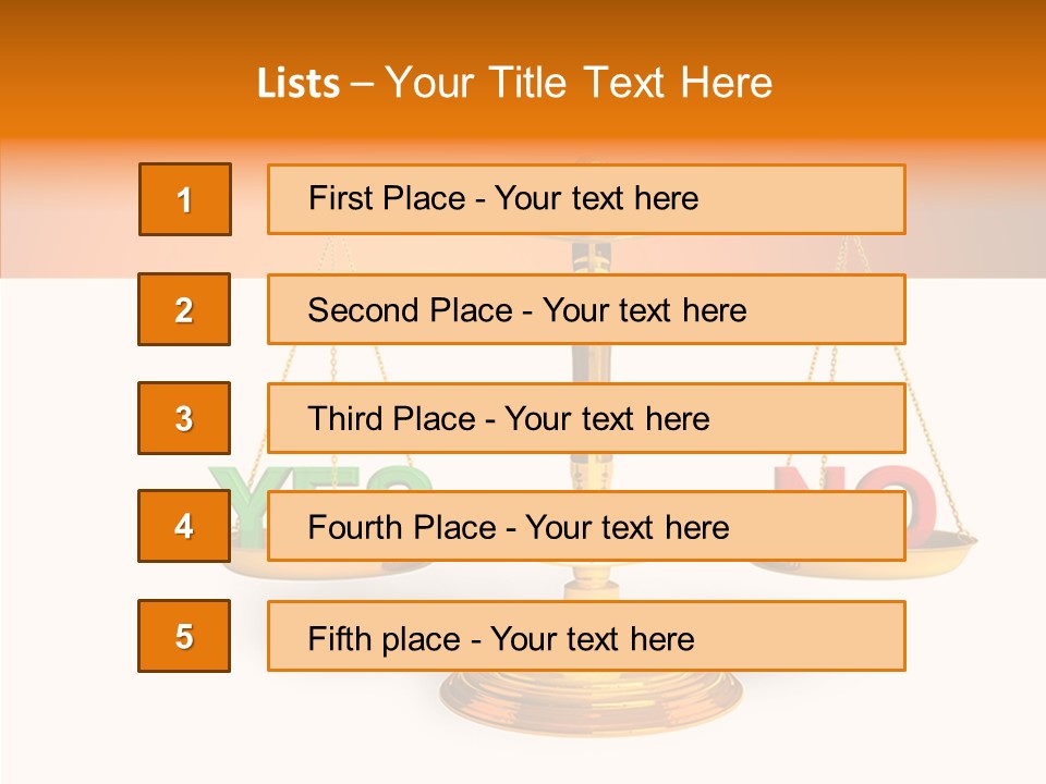 Measuring Vote Solution PowerPoint Template