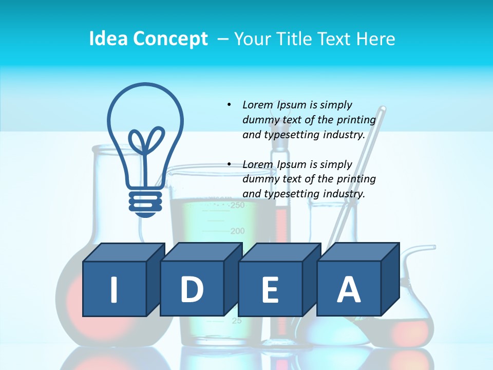 Chemistry Liquid Flask PowerPoint Template