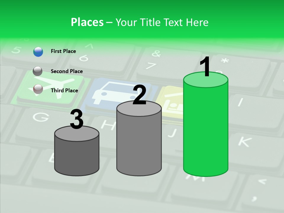 Computer Key Background PowerPoint Template