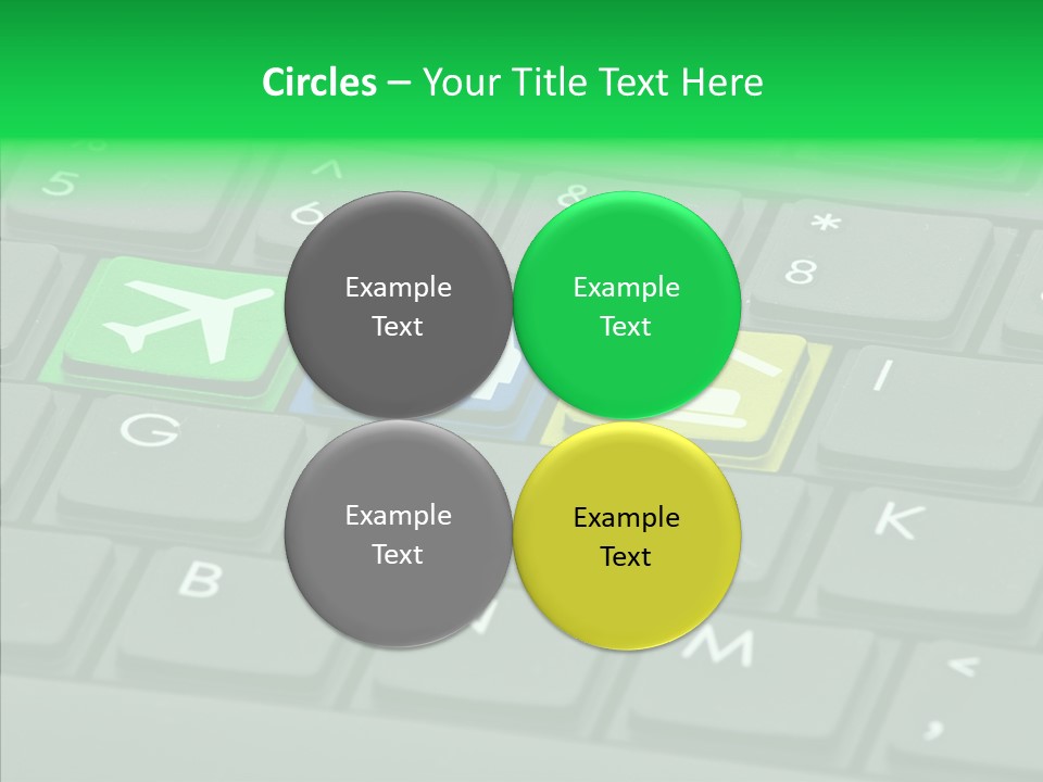 Computer Key Background PowerPoint Template