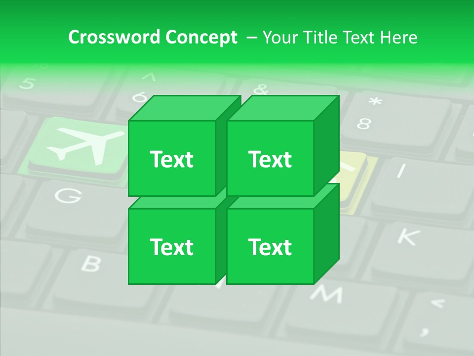 Computer Key Background PowerPoint Template