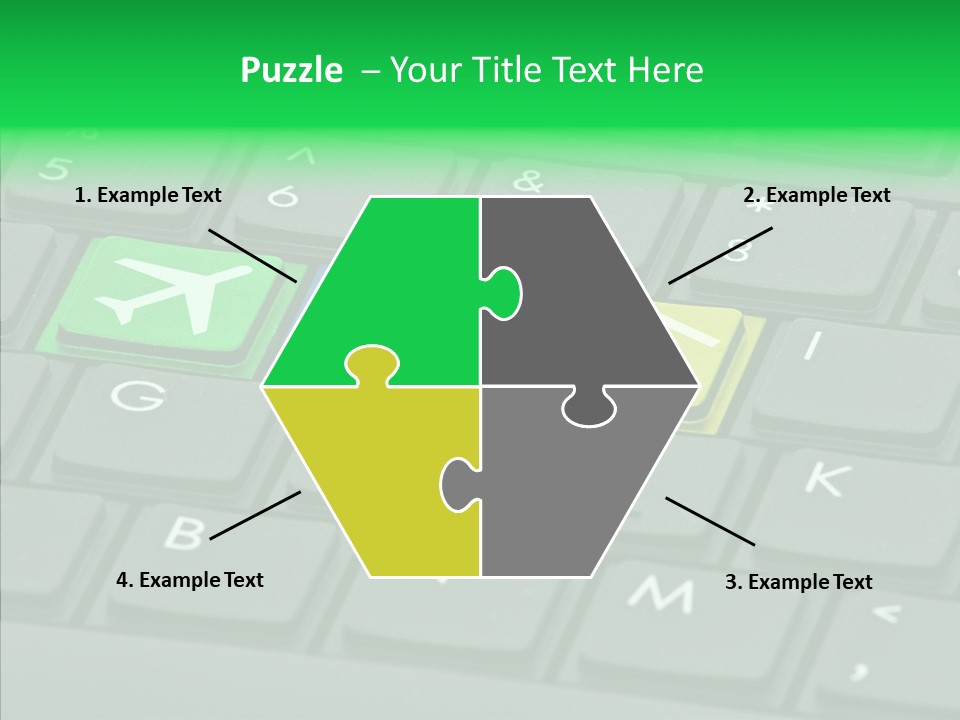 Computer Key Background PowerPoint Template