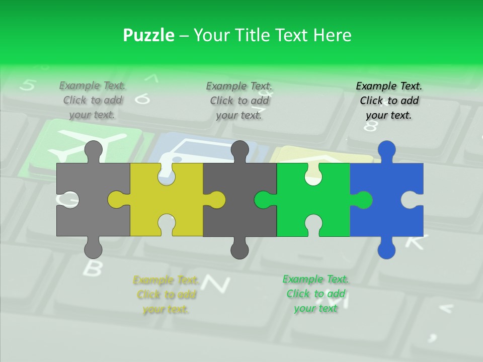 Computer Key Background PowerPoint Template