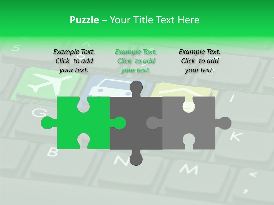 Computer Key Background PowerPoint Template