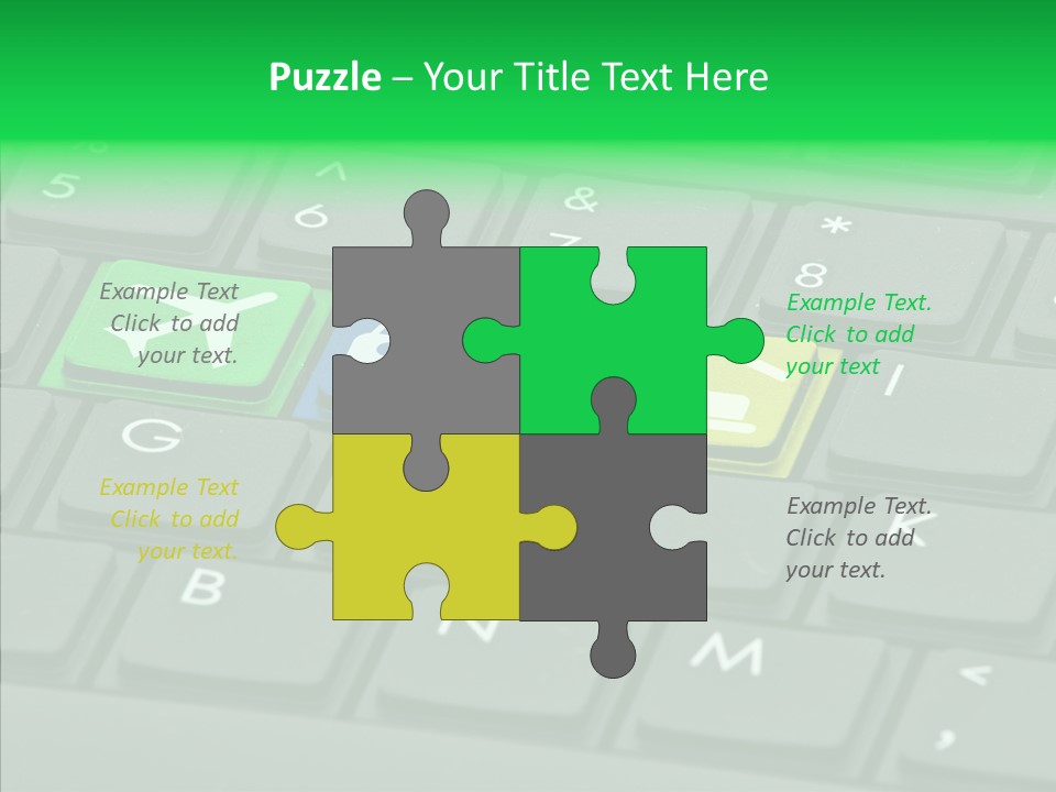 Computer Key Background PowerPoint Template