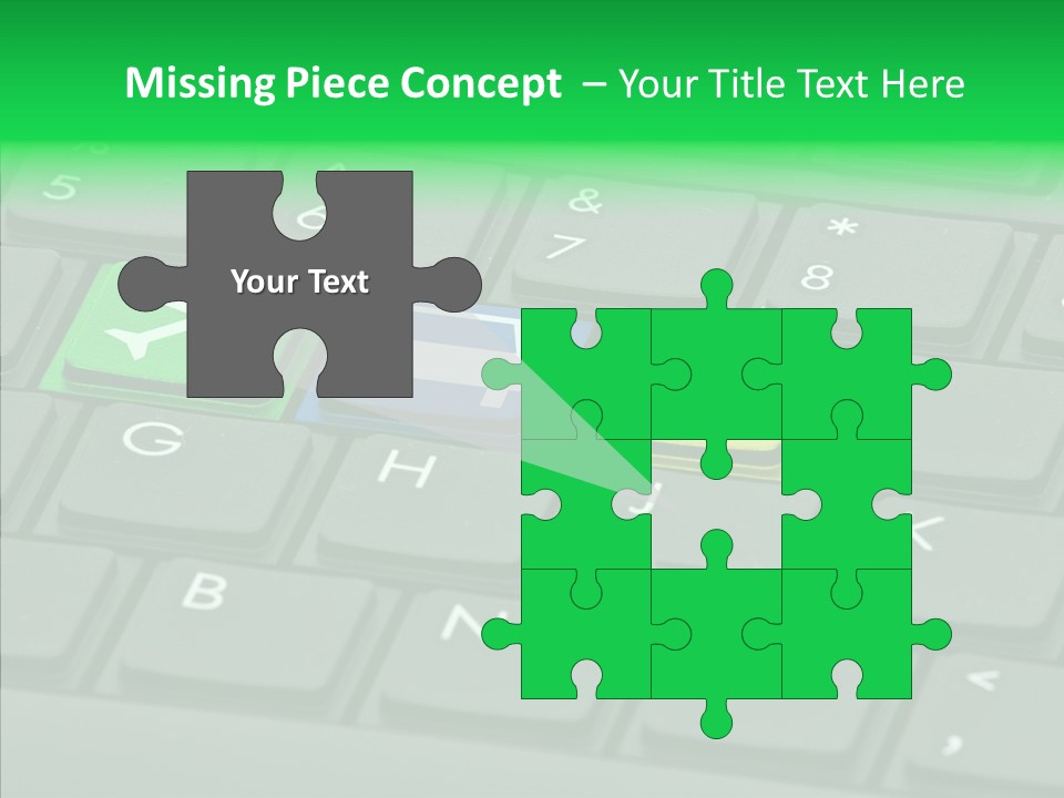 Computer Key Background PowerPoint Template