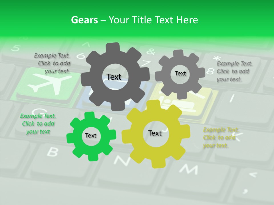 Computer Key Background PowerPoint Template