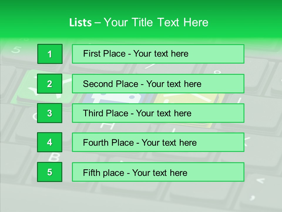 Computer Key Background PowerPoint Template