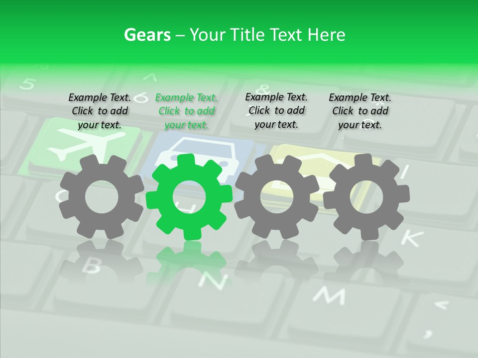 Computer Key Background PowerPoint Template