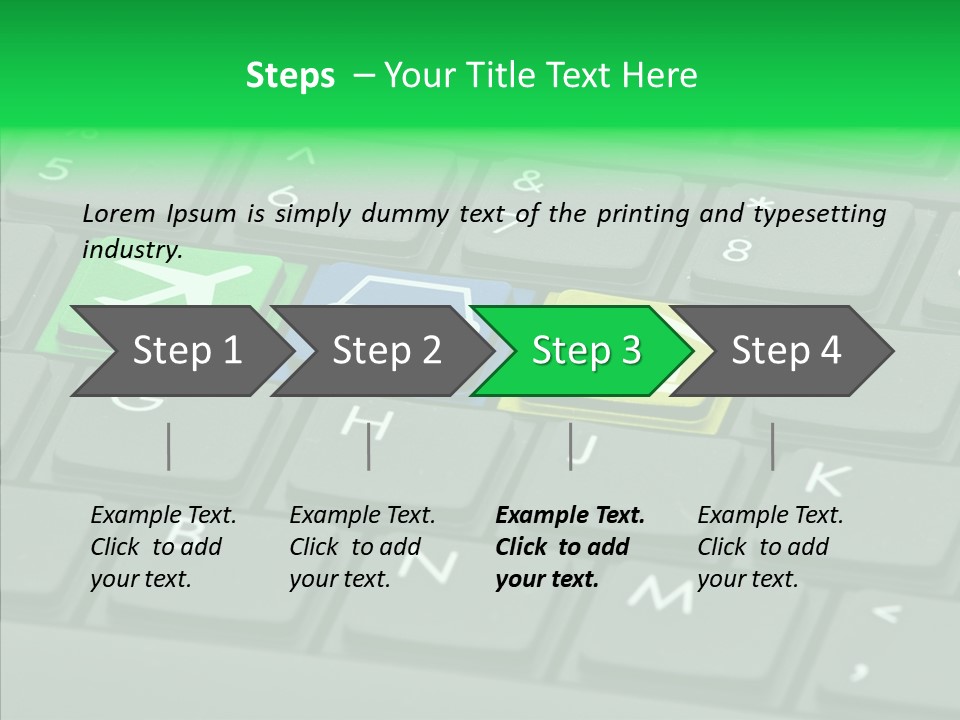Computer Key Background PowerPoint Template