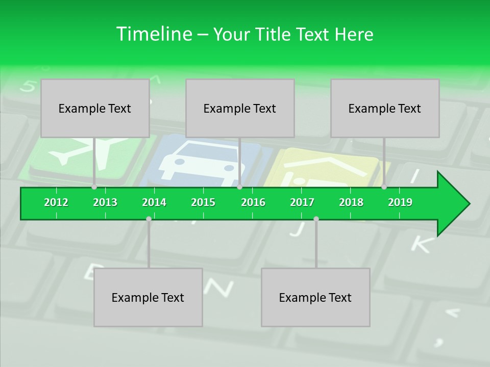 Computer Key Background PowerPoint Template