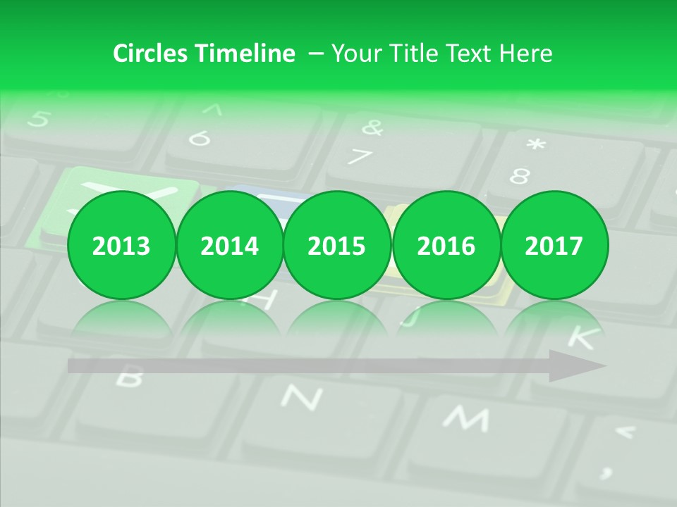 Computer Key Background PowerPoint Template
