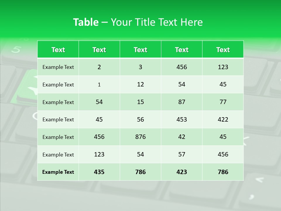Computer Key Background PowerPoint Template