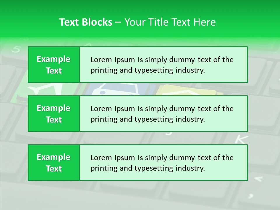 Computer Key Background PowerPoint Template