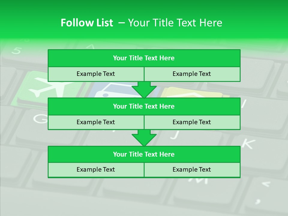 Computer Key Background PowerPoint Template