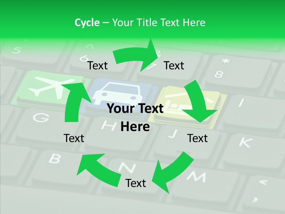 Computer Key Background PowerPoint Template