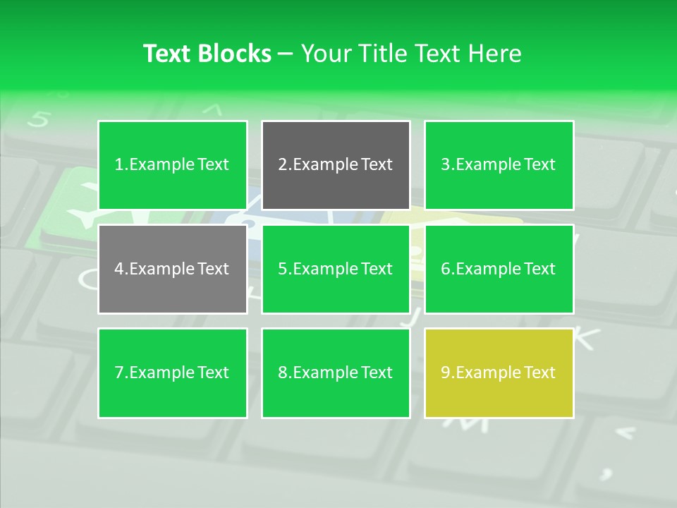 Computer Key Background PowerPoint Template