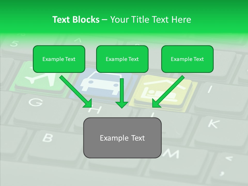 Computer Key Background PowerPoint Template