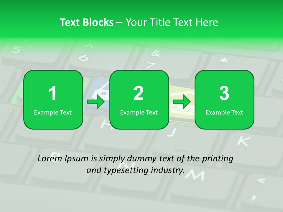 Computer Key Background PowerPoint Template