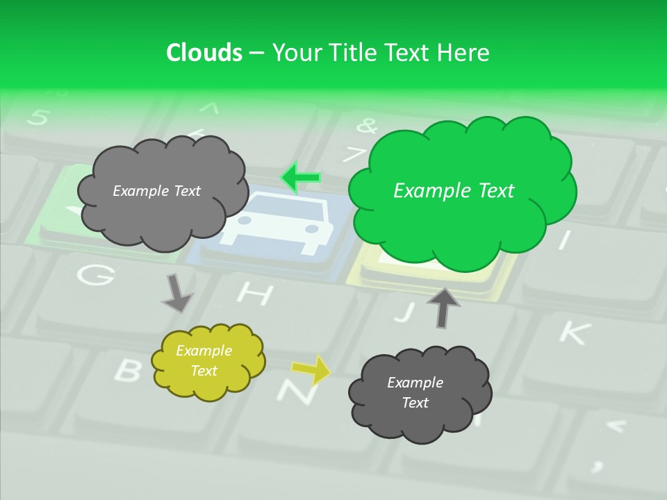 Computer Key Background PowerPoint Template