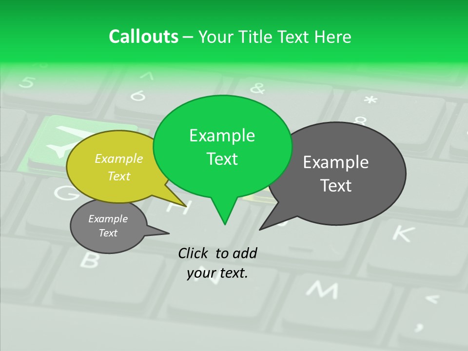 Computer Key Background PowerPoint Template