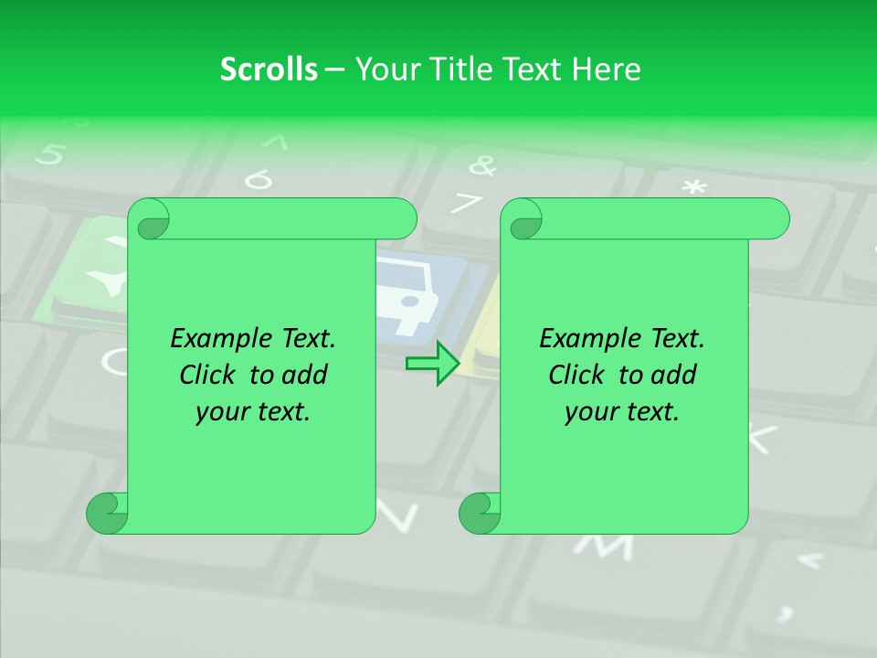 Computer Key Background PowerPoint Template