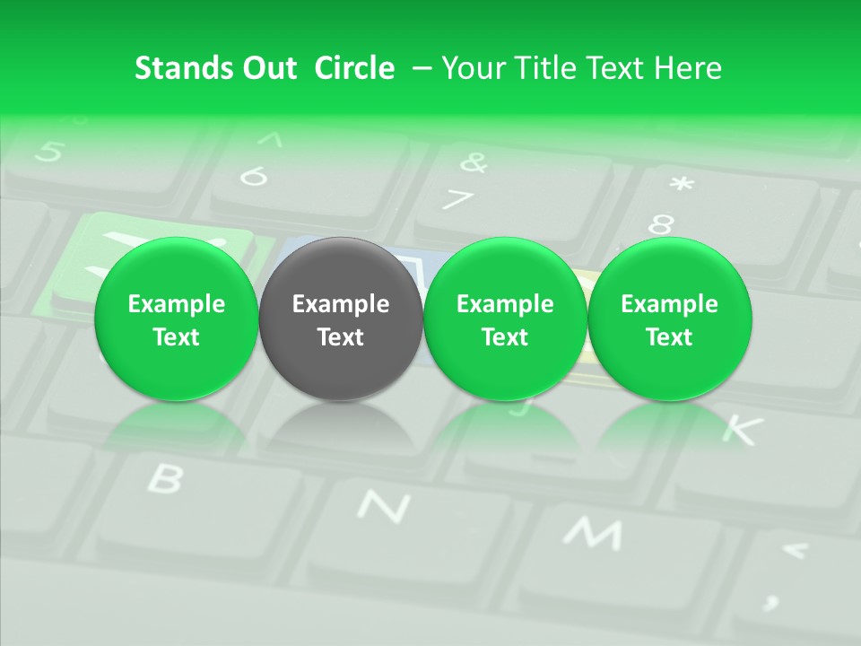 Computer Key Background PowerPoint Template