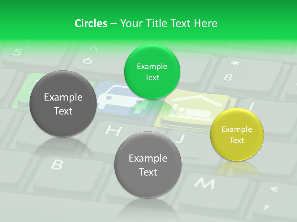 Computer Key Background PowerPoint Template