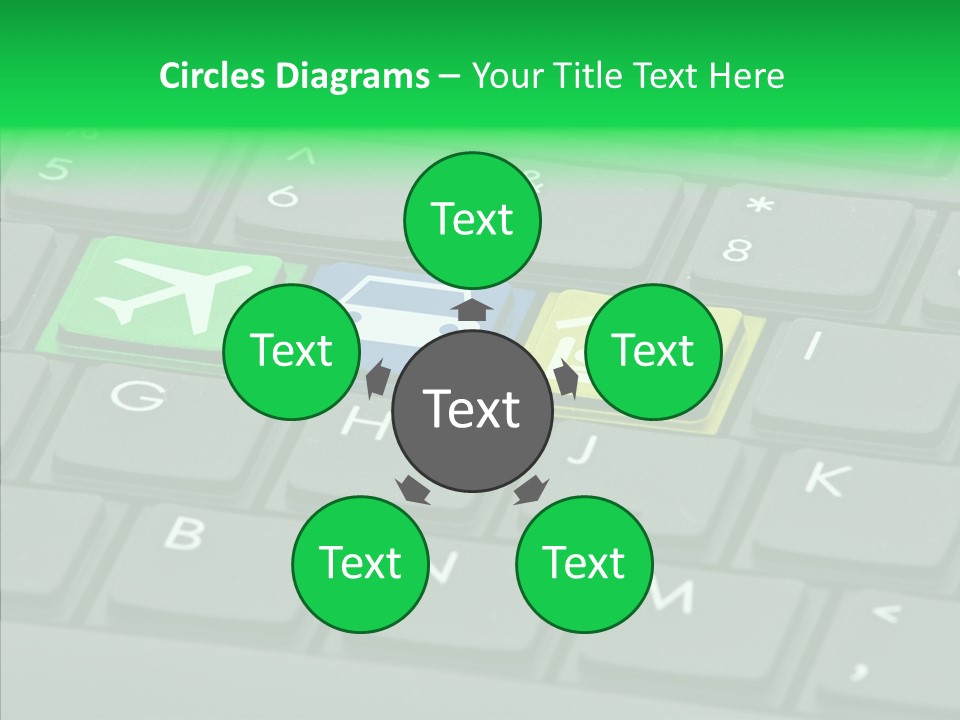 Computer Key Background PowerPoint Template