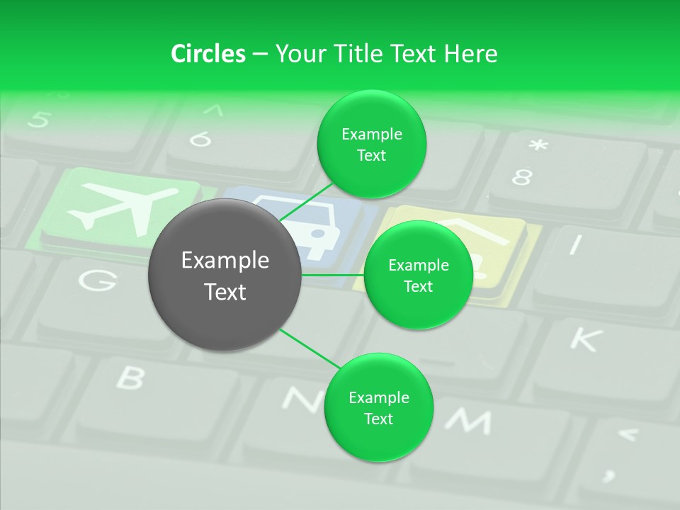 Computer Key Background PowerPoint Template