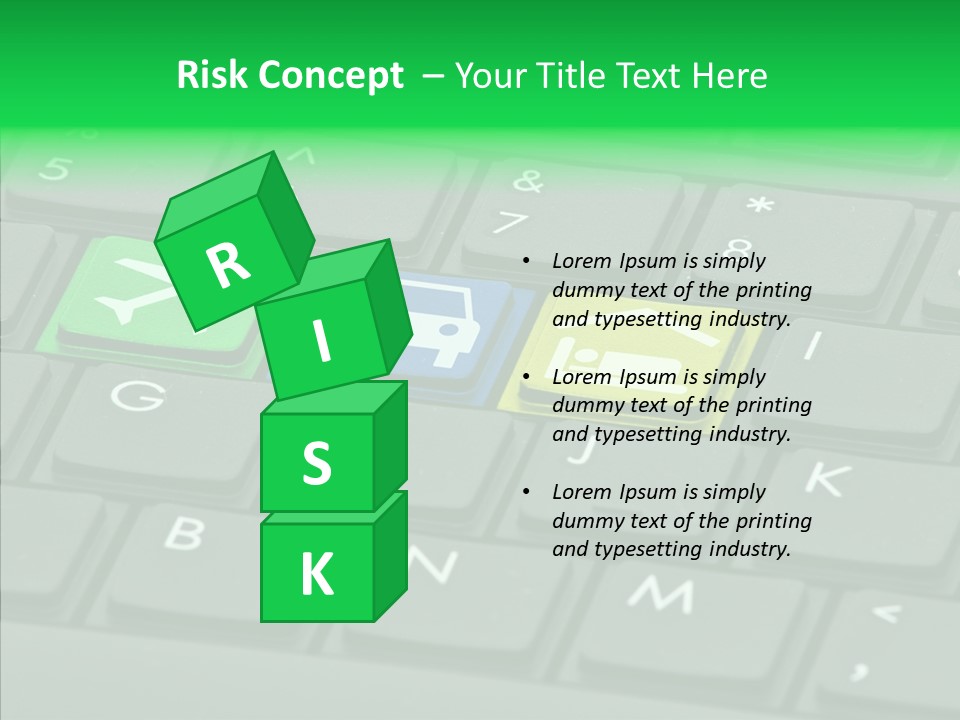 Computer Key Background PowerPoint Template