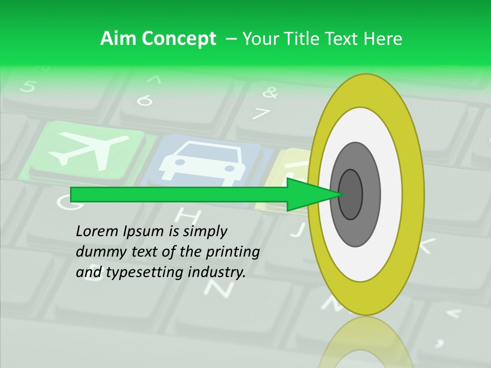 Computer Key Background PowerPoint Template