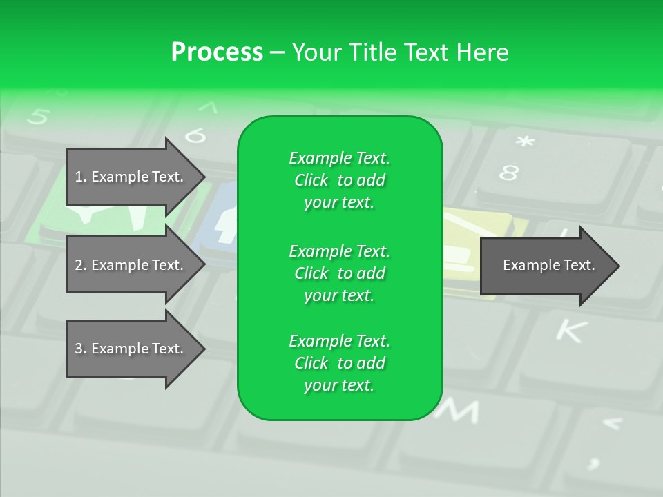 Computer Key Background PowerPoint Template