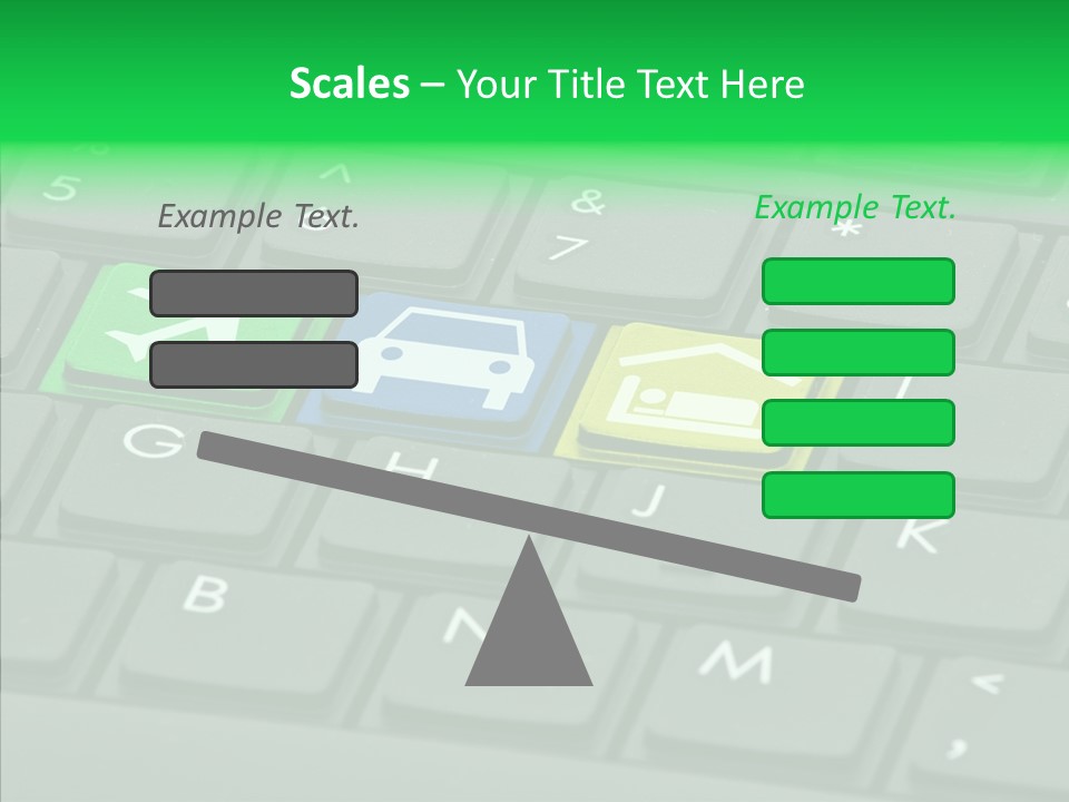 Computer Key Background PowerPoint Template