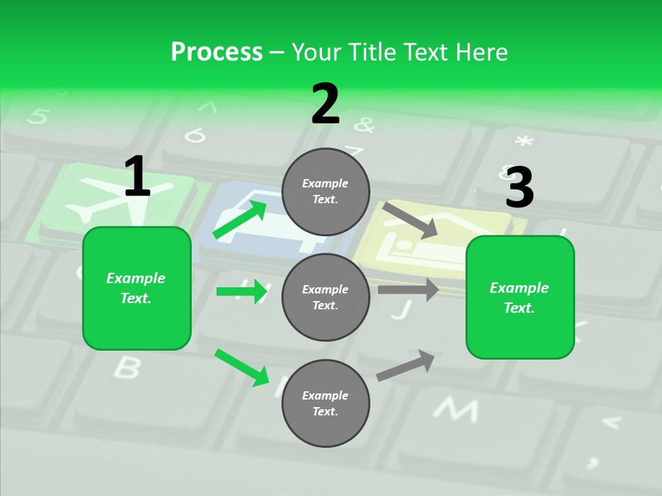 Computer Key Background PowerPoint Template