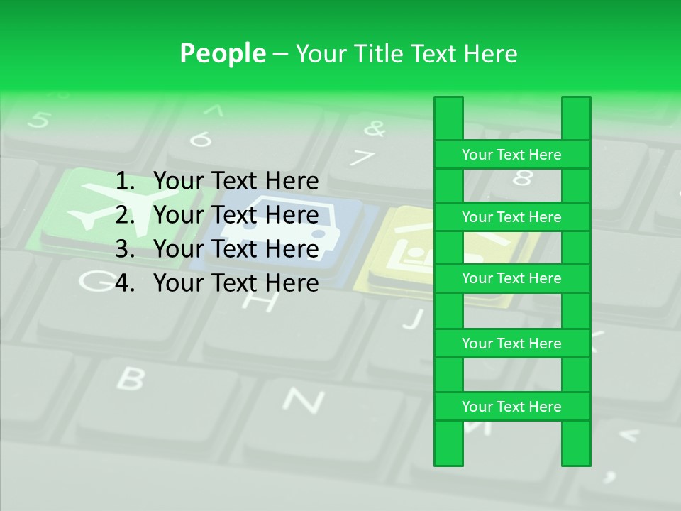Computer Key Background PowerPoint Template