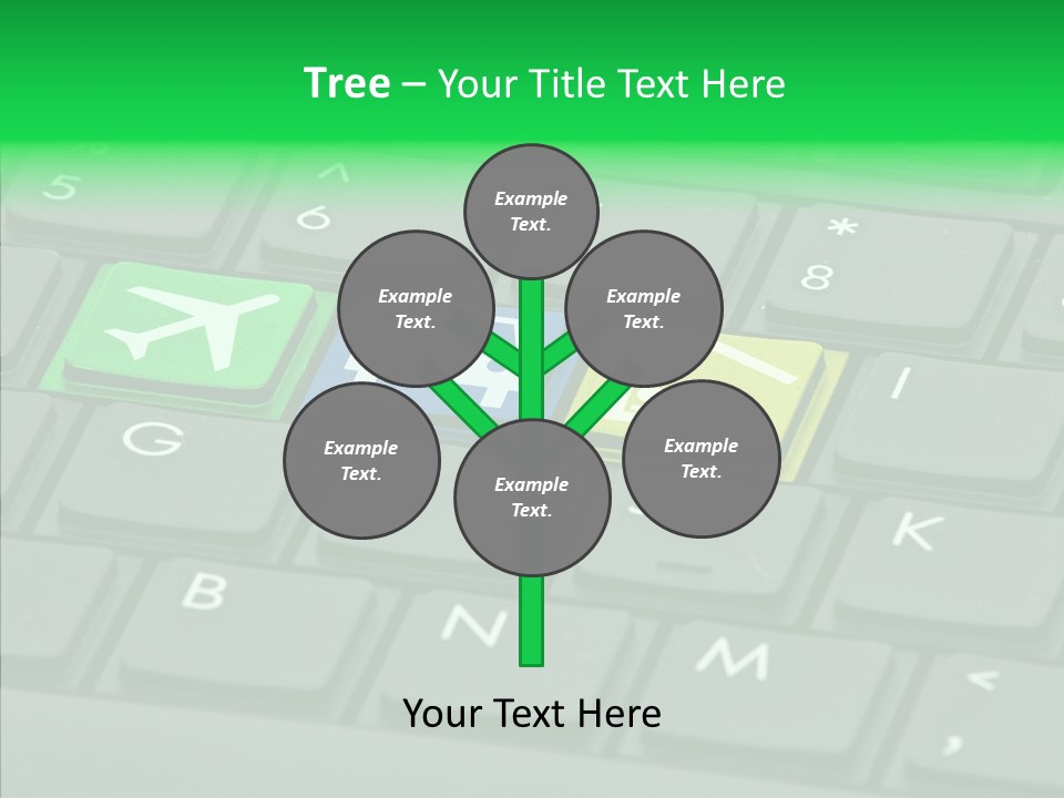Computer Key Background PowerPoint Template