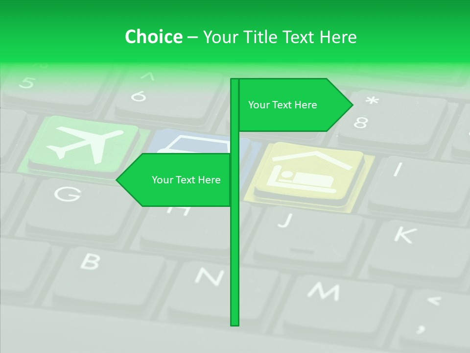 Computer Key Background PowerPoint Template