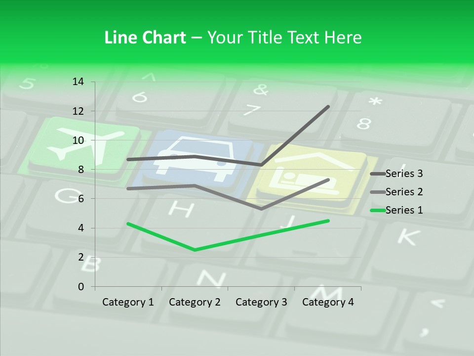 Computer Key Background PowerPoint Template