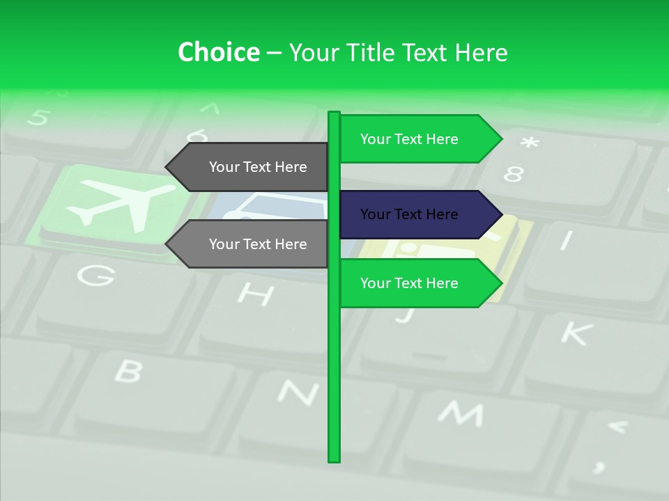 Computer Key Background PowerPoint Template