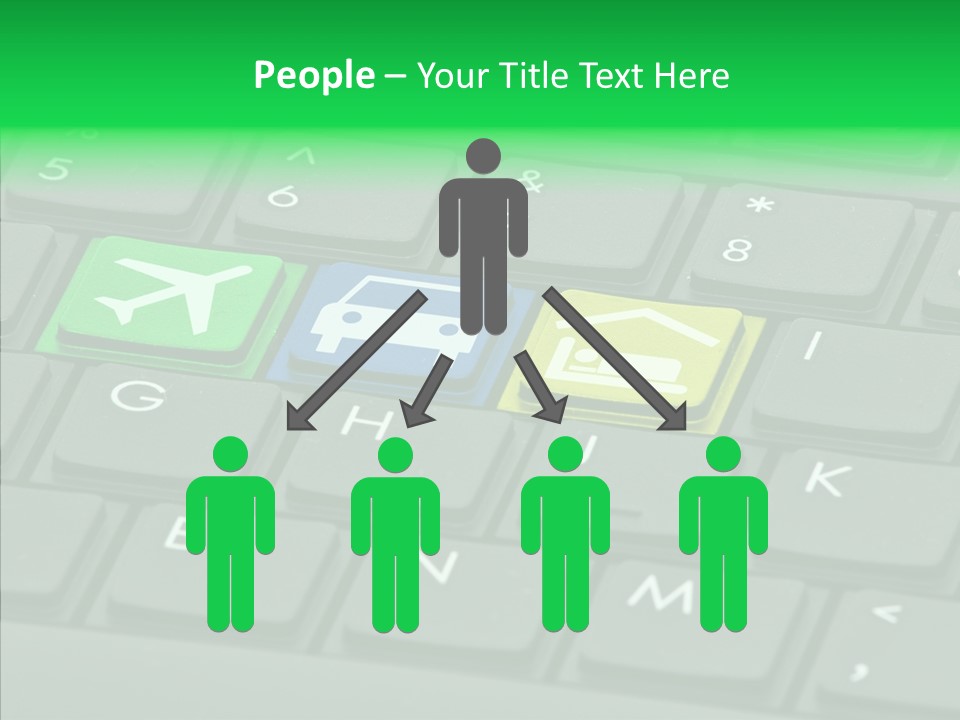 Computer Key Background PowerPoint Template