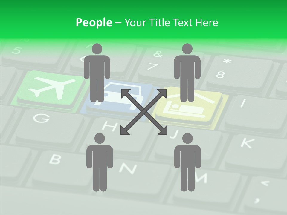 Computer Key Background PowerPoint Template