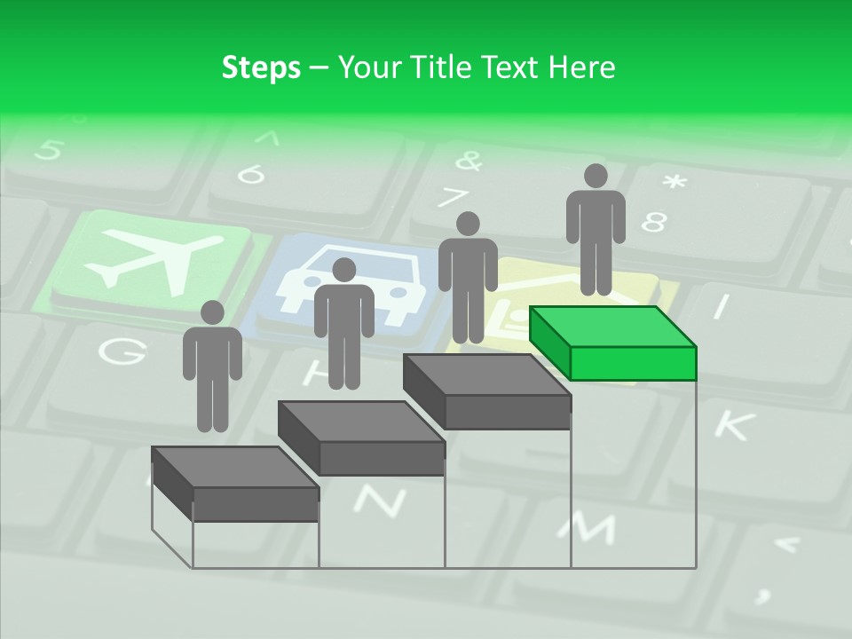 Computer Key Background PowerPoint Template