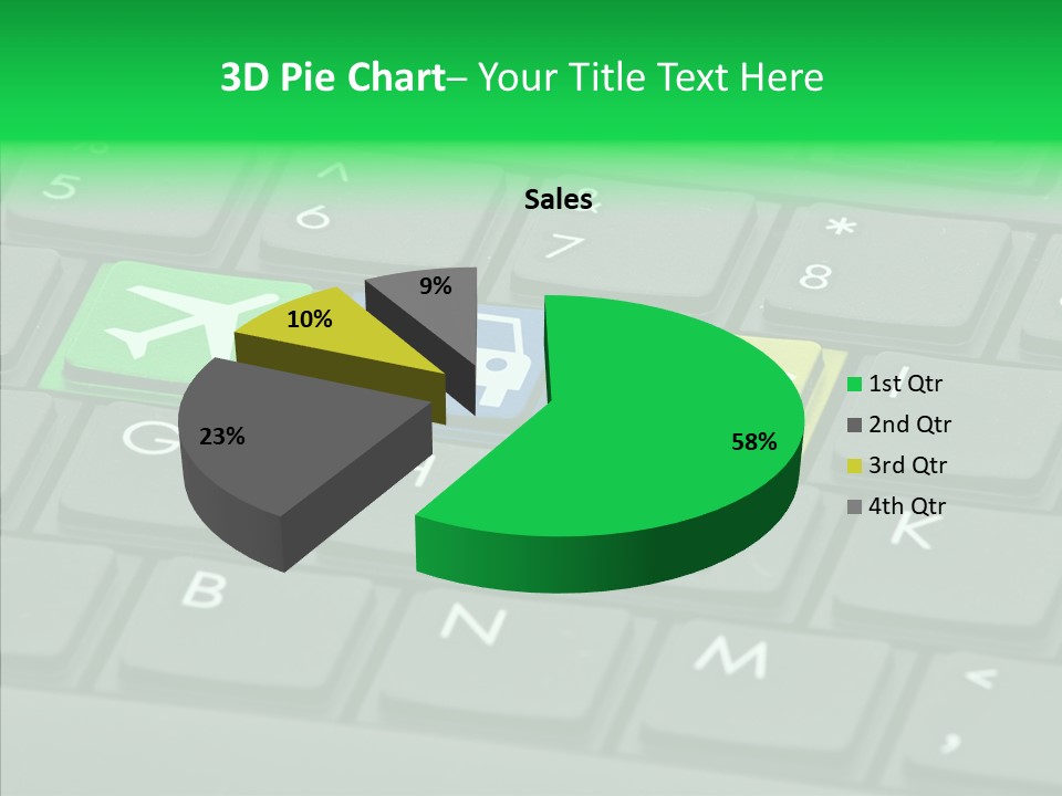 Computer Key Background PowerPoint Template