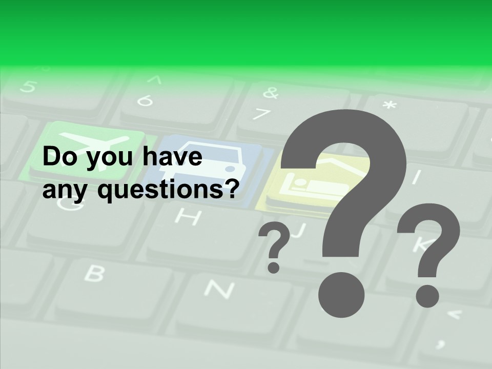 Computer Key Background PowerPoint Template