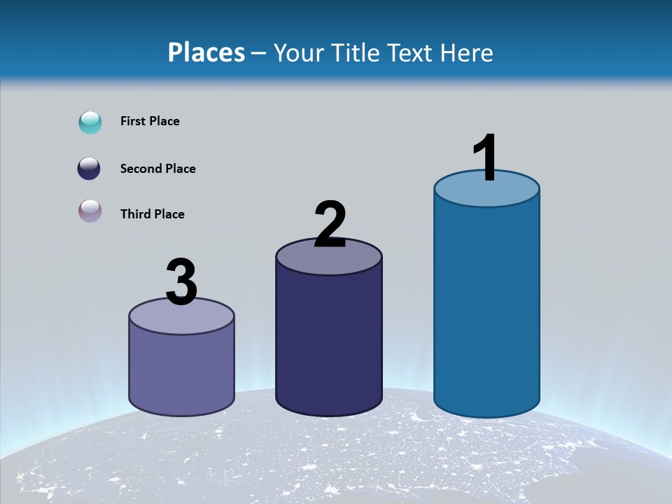 America Graphic Globe PowerPoint Template